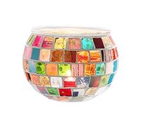 Generic Verre Bougeoir Romantique Thé Lumière Chandelier Bougeoir Table Pièce Maîtresse de Mariage Banquet Fête