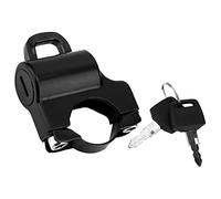 Generic Verrou de sécurité Universel pour Casque de Moto, Durable, Résistant aux Rayures, Verrou de Guidon de 22 Mm pour la sécurité du Casque des Motocyclistes, 2 Clés (BLACK)