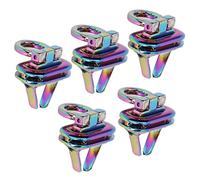 Generic Verrouillage de Retournement, 5 Pcs Verrouillage Flip coloré en Alliage de Zinc Alliage Ovale Nez Serrure de Serrure à Borde