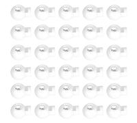 Generic Verrous de Cordon en Forme de Boule, en Nylon Durable, à Trou Unique, pour Accessoires de Bagages et équipements D'extérieur, 300 Pièces (WHITE)