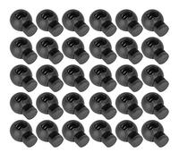 Generic Verrous de Cordon en Nylon Durables, 300 Pièces, pour Sécuriser les Cordes et les Accessoires de Bagages, Parfaits pour les Sacs à Dos, les Tentes et les Vêtements (BLACK)