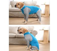 Generic Vêtements de Détente d'été élégants pour Chiens, Entièrement Enveloppés, Respirants, Empêchent la Perte de Cheveux, Combinaison pour la Maison (S)