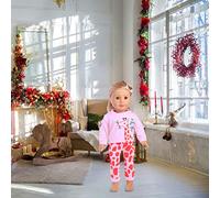 Generic Vêtements de Poupées Américaines de 18 Pouces, Accessoires Durables, Légers, Lavables, pour Anniversaire, Peluche Rose (Pink)