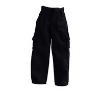 Generic Vêtements pour Figurines D'action à L'échelle 1/12, Pantalons de Déguisement, Tissu Tendance, Vêtements de Poupée Décontractés, Vêtements Mini, Noir
