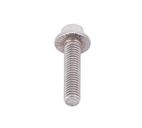 Generic Vis à Bride Hexagonale M6 en Acier Inoxydable SS304, Boulons à Tête de Rondelle, Fixation pour L'industrie des Machines, 10 Pièces (M6*25)