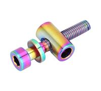 Generic Vis de Tige de Selle de Vélo en Alliage de Titane M5x30/35/40mm, Boulon à Tête Ronde Durable Anti-Corrosion pour Remplacement de Vélo, Bricolage (M5x30)