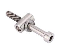 Generic Vis de Tige de Selle de Vélo en Alliage de Titane M5x30/35/40mm, Boulon à Tête Ronde Durable Anti-Corrosion pour Remplacement de Vélo, Bricolage (M5x40)