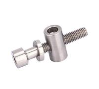 Generic Vis de Tige de Selle de Vélo en Alliage de Titane M5x30/35/40mm, Boulon à Tête Ronde Durable Anti-Corrosion pour Remplacement de Vélo, Bricolage (M5x30)