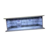 Generic Vitrine de Voiture Diorama 1/64 avec Lumières, Mini Modèle de Voiture de Paysage