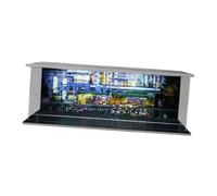 Generic Vitrine LED pour Parking 1:64, Scène de Véhicule, Jouet, étui Anti-poussière pour Voiture Moulée sous Pression, Centre-ville