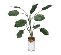 Generic Vivid Échelle 1:12 Maison de Poupée Miniature Bananier Simulation Bonsaï Plante Décoration pour Jeux de Rôle, Plastique Durable et Matériau en Verre (Petite Taille)