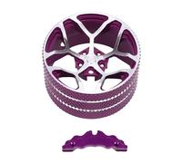 Generic Volant en Alliage D'émetteur RC Volant en Métal Durable pour Une Expérience de Contrôle Améliorée Applicable pour FUTABA DUMBORC RadioLink WFLY (Purple)