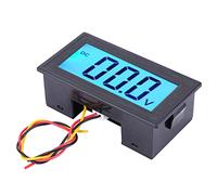 Generic Voltmètre de Moniteur de Compteur de Tension à Affichage Numérique LCD avec Rétro-éclairage Bleu pour DC0-500V pour les Bricoleurs électriques ABS Coque étanche Portable 3 X 1,7 X 1 Pouces