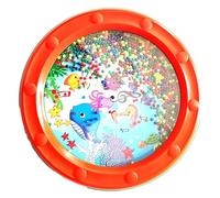 Generic Wave Bead Ocean Drum Instrument de Percussion Éducatif pour Enfants et Adultes Éducation Musicale Plastique 1 Unité (10 pouces Orange)