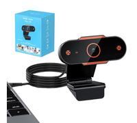 Generic Webcam - Mini webcam USB HD 1080p | Streaming et conférence | Couverture de confidentialité | Webcam de bureau réglable