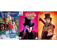 Generic Willy Wonka 3 Film Collection DVD - Willy Wonka et la chocolaterie - Charlie et la chocolaterie - Wonka DVD