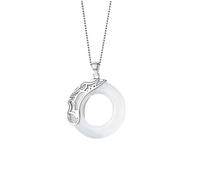 Generic XHBTS Collier pendentif et autocollants Tian Guan Ci Fu Heaven's Official Blessing Anime Hua Cheng Xie Lian Argent