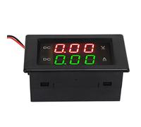 Generic YB4835VA Voltmètre Numérique Ampèremètre DC 0-300 V 50 A Affichage LED Compteur de Courant Double Tension pour Tests électriques Industriels Marins Automobiles