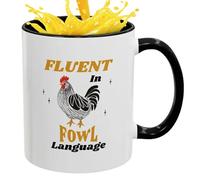 Generico 11oz Chicken Patten Tasse Für Kaffee, Moderne Kaffeetassen Für Tee, Milch, Große Keramik-Kaffeetassen Für Zuhause, Schlafzimmer | Keramiktasse,Keramik-Kaffeetasse,