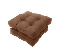 Generico 2 coussins de chaise d'extérieur | Coussins d'ameublement d'extérieur Coussins de chaise carrés pour sièges de patio pour terrasse de jardin, pique-nique, plage, piscine, rouge