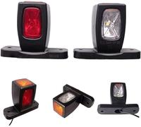 Generico 2 x LED Feux Gabarit Position Feu Lateral Rouge Blanc Jaune 12v 24v Remolque Camion Camionette Lampe
