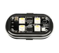 Genérico 2025 Télécommande sans fil LED Strobe Light Multi-Mode Flashing Warning Light for Cars, Motorcycles, Bicycles and RC Aircraft, Rechargeable Outdoor Safety Beacon With Remote Control