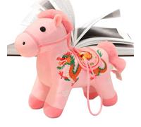 Generico 2026 Année du Horse Mascot Plush Pendant - HorsePlush Toy | 2026 Mignon Festive Hugging Doll | Chinese Horse Plush Toy for Birthday Chinese New Year Christmas Home Decor Nursery Room