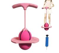 Generico 2026 New Bouncing Ball with Handle | Rubber, 32 x 22 x 68 cm, Blue Or Pink | 300 kg Capacity Hopper Ball for Kids & Adults | Outdoor Jumping Toy with Air Pump for Balance & Coordination