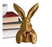 Generico 2026 New Easter Bunny Ornaments, Gold Bunny Desktop Figurines, Cute BunnyTable Centerpiece - for Home Holiday Party Shelf Dining Table Mantel Entryway