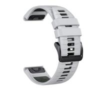 Genérico 22 26MM Silicone Watchband Strap For Fenix 7/7Pro/7X/6X/6 Pro/5X/5 Plus/Epix/Instinct WristStrap Replaceable Bracelet(Misty gray green,22mm)