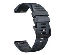 Genérico 22 26MM Silicone Watchband Strap For Fenix 7/7Pro/7X/6X/6 Pro/5X/5 Plus/Epix/Instinct WristStrap Replaceable Bracelet(Navy Dark Grey,22mm)