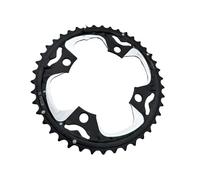 Generico 24T 32T 42T 10 Vitesses 10V VTT Roue à chaîne 42 Plateau manivelle pignon Groupe 104 BCD 64BCD Star(42T Alloy Black)