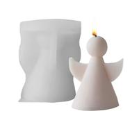 Generico 3D Angel Silicone Mold for Candle Soap Resin | 2,9 x 2,6 x 3,4 pouces Flexible Figure Casting | DIY Craft Art Statue Making Tool | Homemade Gift Decor Humanoid Model
