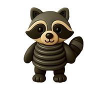 Generico 3D Animaux Buttons Decor - 4 x 5 cm Fun Christmas Button Ornament Making Kit | Kids Home Decor Party Supplies for Women Men Living Room Bedroom Office Entryway Door