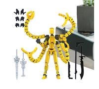Generico 3D Printed Action Figure - PLA Material Standard Size | Articulated Action Figure | Joint Desktop Decoration Collectible Desk Decor Toy | For Desk Display Bookshelf Nightstand Collectors
