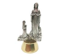 Generico 40.009.30 008 Statue Silouette apparition de lourdes maria mère argent avec base or doré hauteur 6 cm
