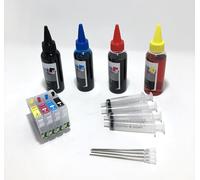 Generico 604XL Cartouches d'encre rechargeables à arc compatibles avec les imprimantes Expression XP-2200 XP-2205 XP-3200 XP-3205 XP-4200 XP-4205 WF-2910 WF-2930 WF-2935 WF-2950 (puce de récupération)