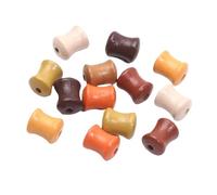 Generico 9x10mm 50 pcs Mix Couleur Forme Perles en bois Perles en vrac entretoise pour collier bracelet faire des accessoires artisanaux bricolage, One Size, Plastique, No_gemstone