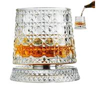 Generico à whisky - Bìcchieri transparents, tasse transparente avec base pivotante à 360 degrés, set de bichieri donne wh́isky | Tasses à dire whîsky pour hommes papa uòmini père boire