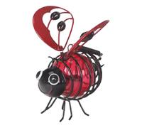 Generico Abeille - Appareil de sol artistique 9,5x12x14 cm, ornement à énergie solaire, élément surligneur de la cour d'entrée | Utilisations du bord de la passerelle de fenêtre