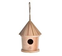 Generico Abri en bois - Bois 110 x 110 x 140 mm | Maison de bricolage avec structure robuste et durable, facile à suspendre, jardin extérieur, décoration intérieure, faune dans le cor