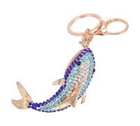 Genérico Accessoire de bijoux décoratif de mode pour la mariée de la mariée Maman de filles | Anneau de clé en métal de portefeuille de voiture 3D brillant, accessoire de bijoux bling