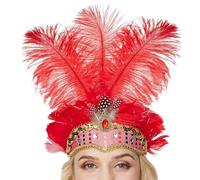 Genérico Accessoire de coiffure pour cheveux Showgirl - Coiffe de masque, pour événements tels que les festivals, les cocktails, les carnavals, les mariages,