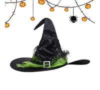 Generico Accessoire de costume pour femme - Chapeaux de sorcière pour Halloween | Ajustement réglable avec design classique pour cosplay décoration de fête carnivale extérieure porche intérieur adulte