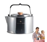 Genérico Acier inoxydable 304 1 l | Bouilloire de camping avec infuseur | Ustensiles de cuisine pour randonnée, voyages, pique-nique en camping, bouilloire pour poêle et feu de camp