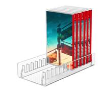 Genérico Acryl-Videospiel-Aufbewahrungsständer, Acryl-Box für Spiele, Spiel-Display-Halter, Bietet Platz für bis zu 12 Spiele, Rutschfeste Pads, transparent Acryl-Aufbewahrung für