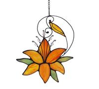 Generico Acrylique Color gily - Ornement de fenêtre suspendu Artisanal, Option Artistique Acrylique Floral | Design Vibrant Sun Catcher, Pendentif de Capture de Lumière Décorative pour la maison, po