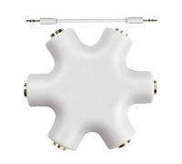 Generico Adaptateur Audio pour Casque | Adaptateur Audio - Connecteur Stéréo 3.5mm Splitter pour Tablette Téléphone Portable pour Améliorer L'Expérience D'écoute