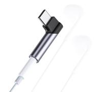 Generico Adaptateur Audio USB C 3,5 mm, Adaptateur USB C Prise Casque - Adaptateur Jack pour Casque de Type C - Connecteur de Conversion C à Audio pour Type C à C