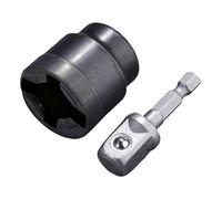 Generico Adaptateur Cric A Pantographe - Convertisseur pour Perceuse Stabilisateur | Accessoire Résistant à la Rouille pour Remorque, Pneumatique, Garage et Atelier